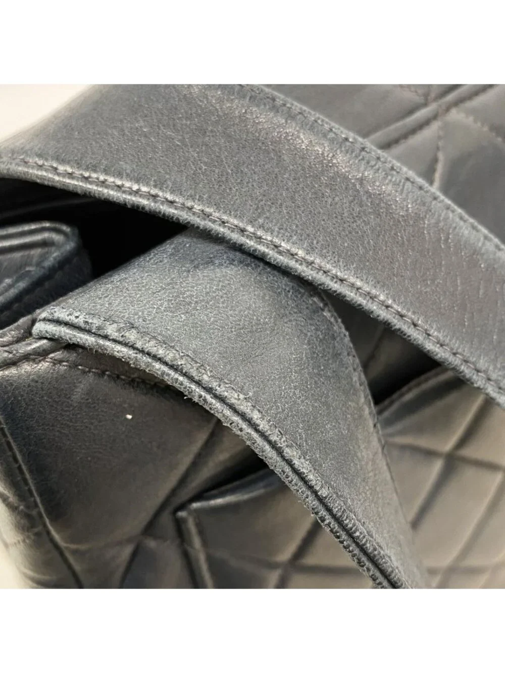 Chanel Handbag Quilted Lambskin Black Gold